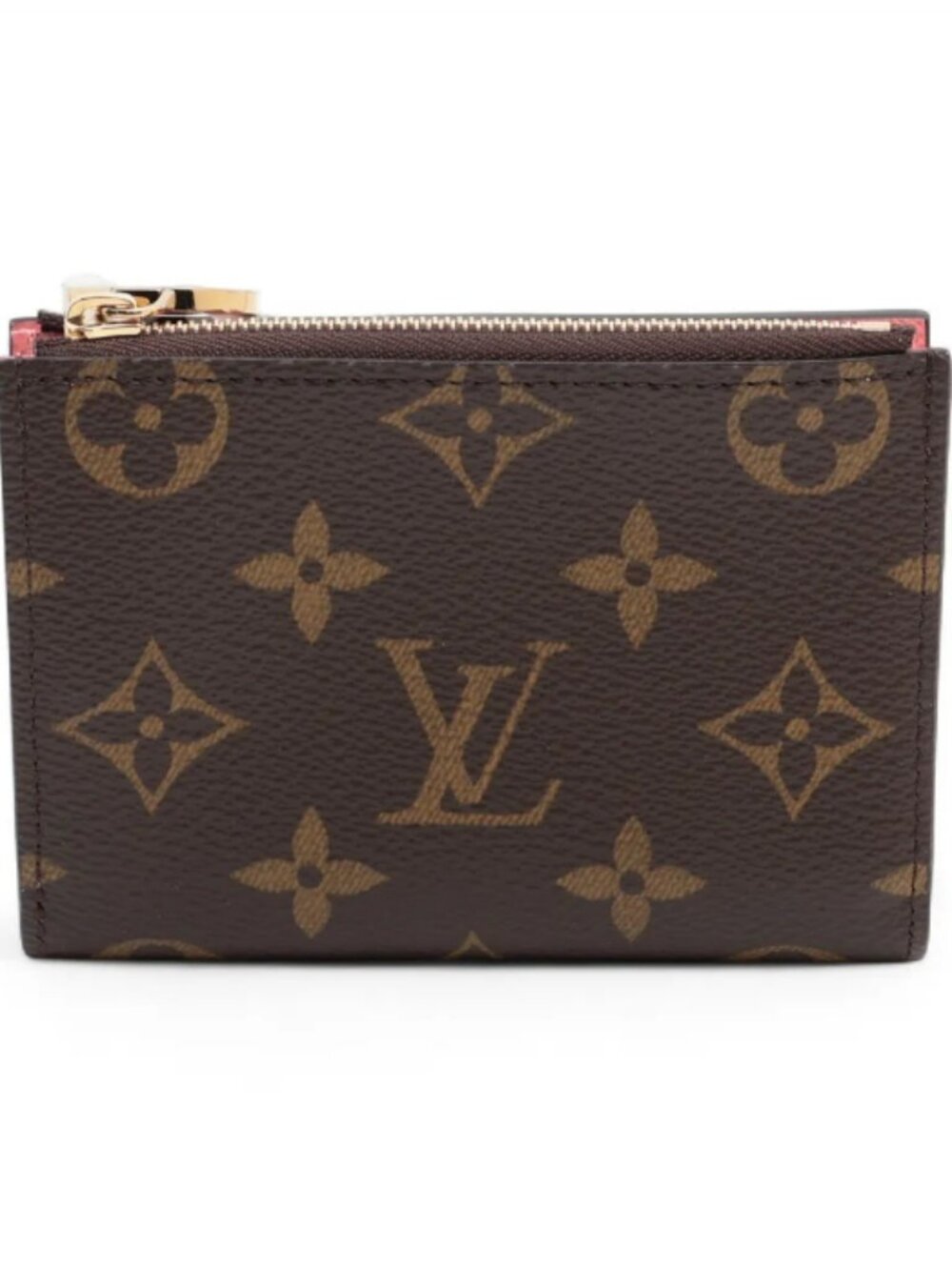 Louis Vuitton Monogram Lisa Compact Wallet Brown x Pink